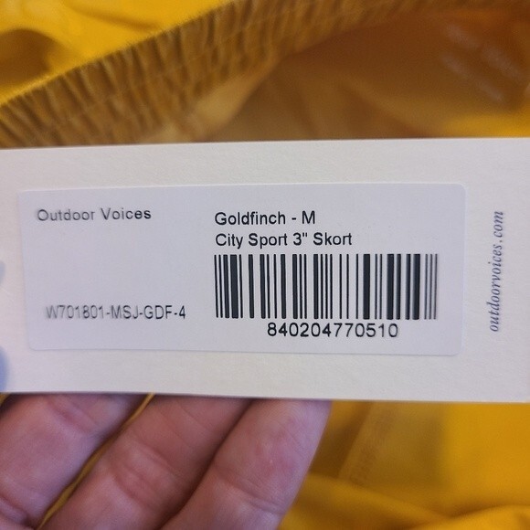 Outdoor Voices Goldfinch city sport skort size M NWT - Picture 8 of 10